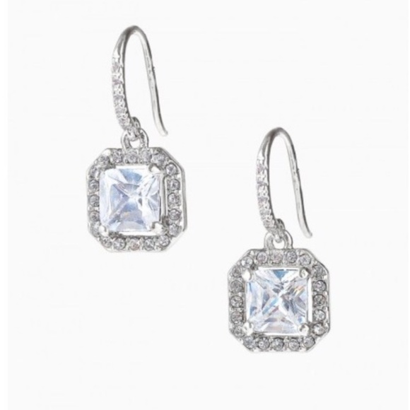 Stella & Dot Sterling Silver & Deco Czech Crystal Drop Crystal Wedding E… - Picture 5 of 9